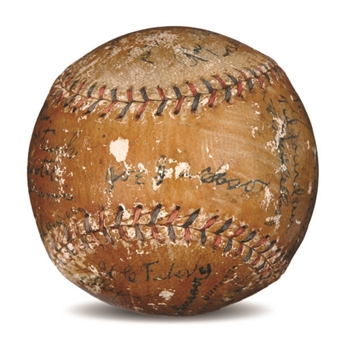 Historic 1920 Chicago White Sox Signed Baseball with Six of The Eight "Black Sox" Including Joe Jackson (PSA/DNA and JSA)